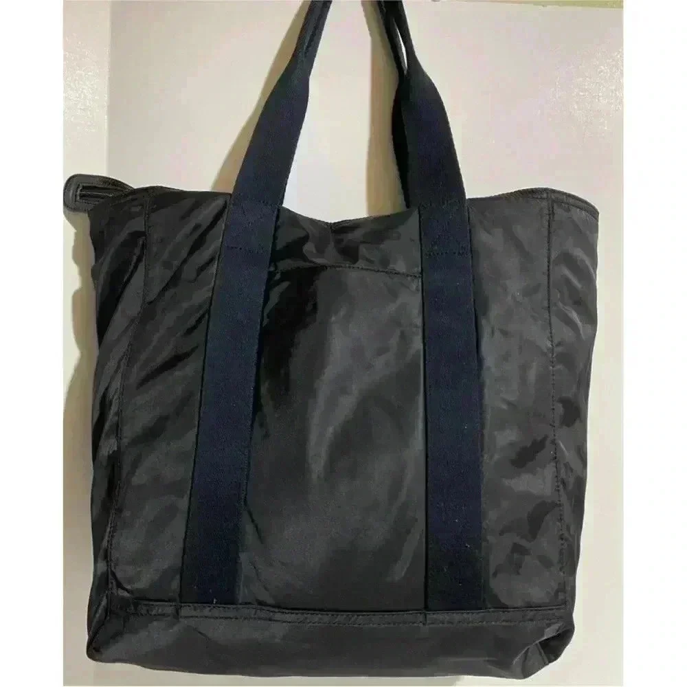 Michael kors black nylon hobo handbag